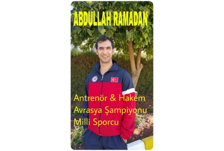 BİZİM SALON YARDIMCI ANTRENÖRLERİNDEN ABDULLAH RAMADAN